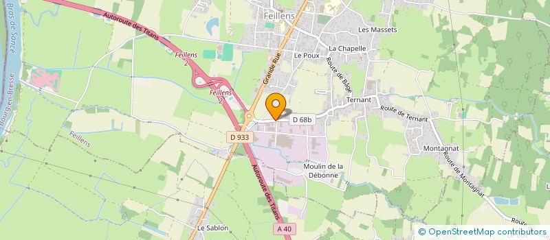 localisation de l'entreprise EARL JARDI FLEURS  FEILLENS