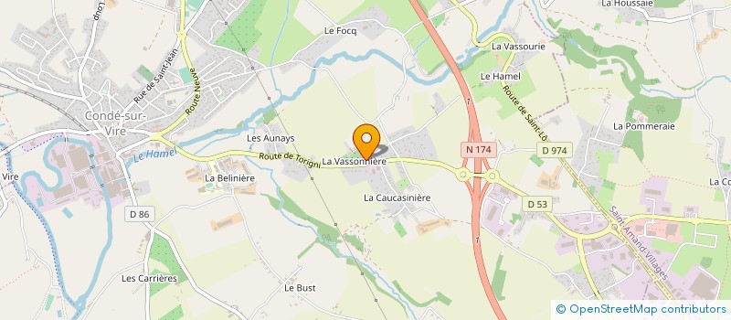 localisation de l'entreprise EARL JARDIFLORA à CONDE-SUR-VIRE