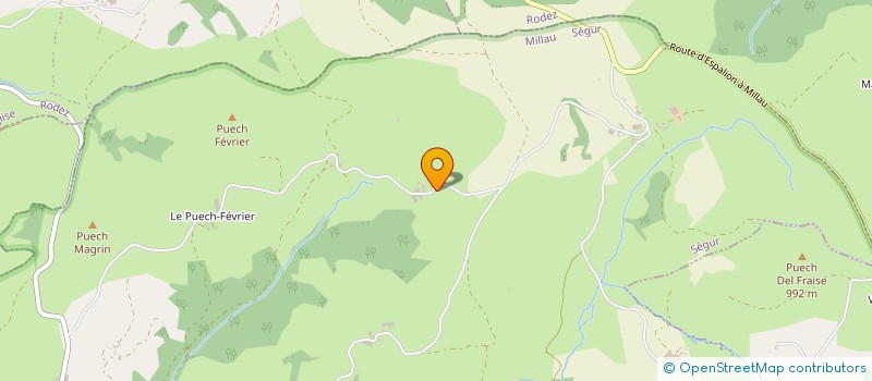 localisation de l'entreprise EARL JEAN FRANCOIS AYRINHAC  SEGUR