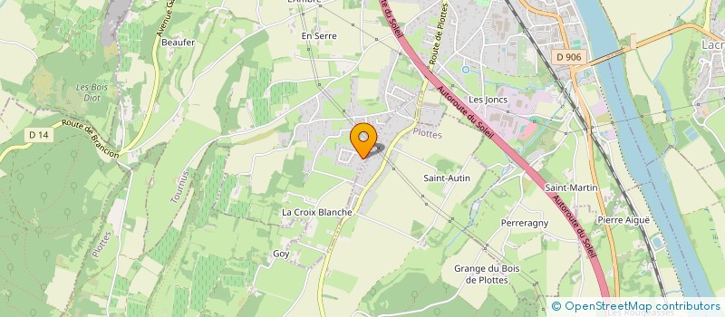 localisation de l'entreprise EARL JEAN-PAUL MEULIEN à TOURNUS