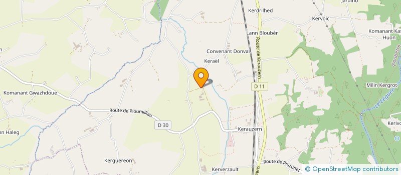 localisation de l'entreprise EARL JEAN YVES ALLAIN  PLOUBEZRE