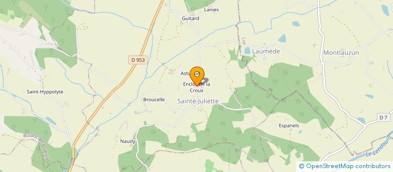 localisation de l'entreprise EARL JEROME ALBIAC  SAINTE-JULIETTE