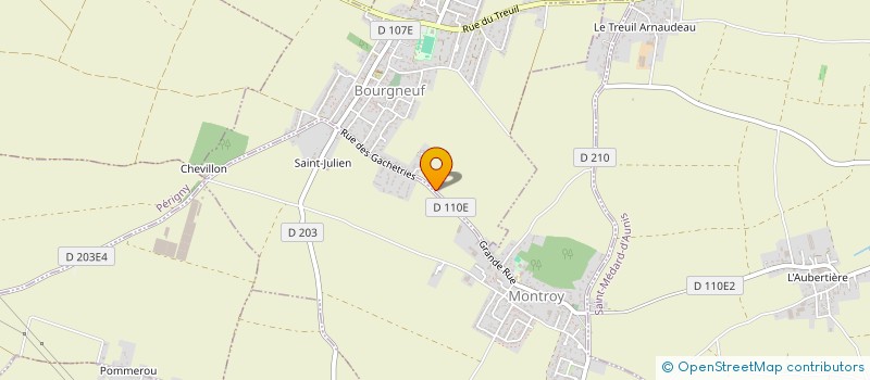 localisation de l'entreprise EARL JEUNE FIEF  BOURGNEUF