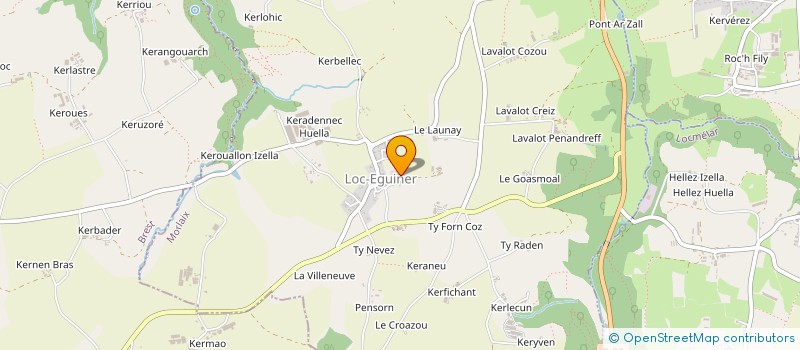 localisation de l'entreprise EARL JEZEGOU HENRI  LOC-EGUINER