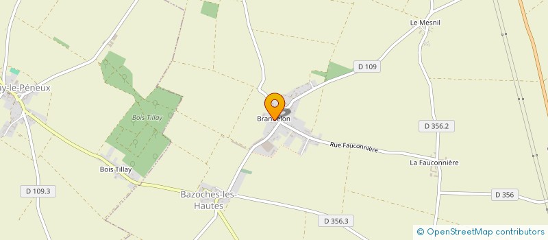 localisation de l'entreprise EARL JL MESLAND à BAZOCHES-LES-HAUTES
