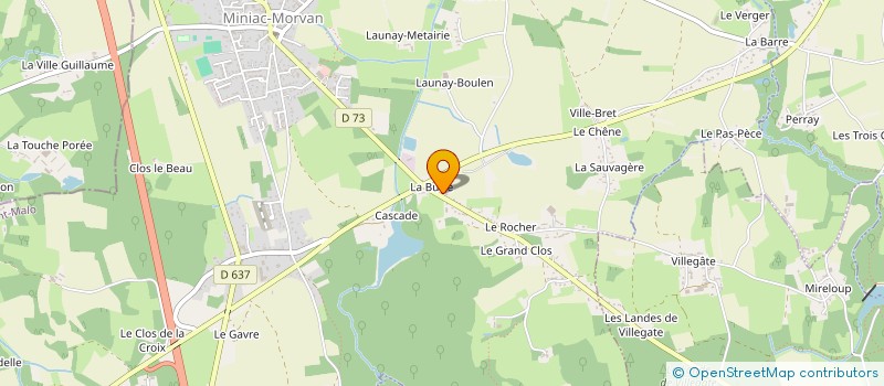 localisation de l'entreprise EARL JLC  MINIAC-MORVAN