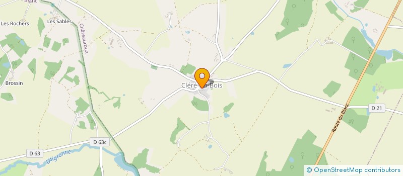 localisation de l'entreprise EARL JM VERON à CLERE-DU-BOIS
