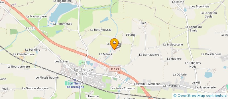 localisation de l'entreprise EARL JMA-CATHELINE à LE THEIL-DE-BRETAGNE