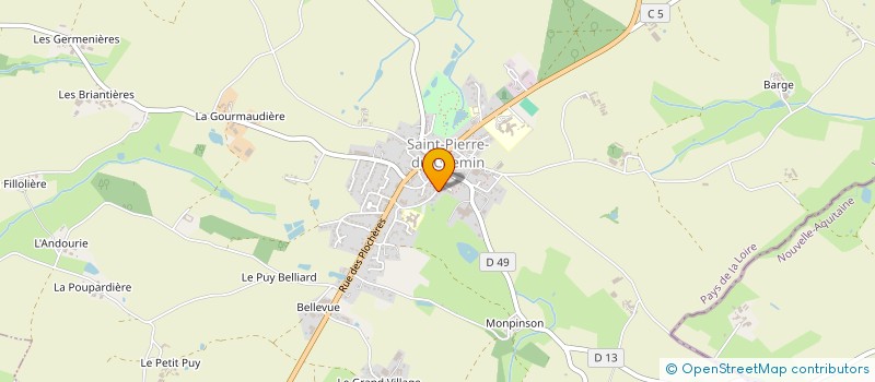 localisation de l'entreprise EARL JMV BIO à SAINT-PIERRE-DU-CHEMIN