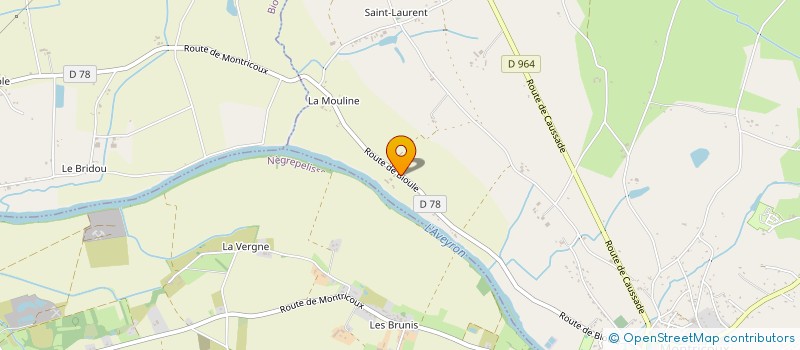 localisation de l'entreprise EARL JOADEL  MONTRICOUX