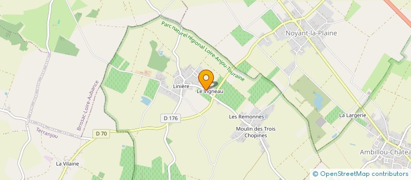 localisation de l'entreprise EARL JOEL ET JEAN-LOUIS LHUMEAU à DOUE-EN-ANJOU