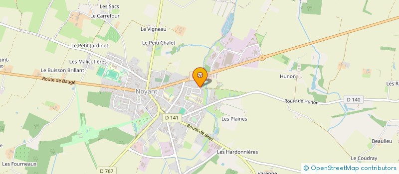 localisation de l'entreprise EARL JOREAU-VARENNE à NOYANT-VILLAGES