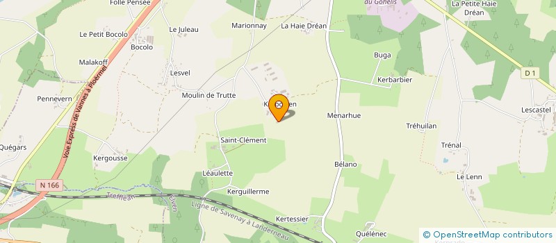 localisation de l'entreprise EARL JOUANNIC ERIC ET CHRISTELLE à ELVEN
