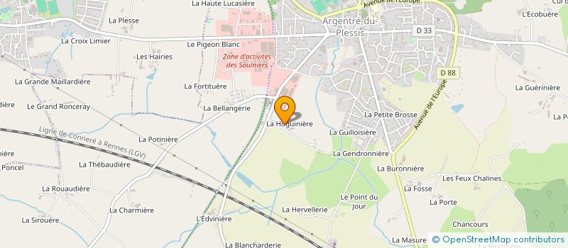 localisation de l'entreprise EARL JUGDE à ARGENTRE-DU-PLESSIS