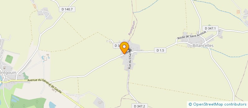 localisation de l'entreprise EARL JULIEN à PONTGOUIN
