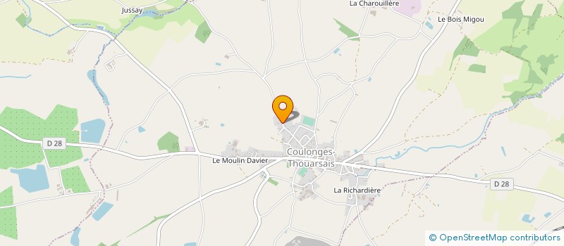 localisation de l'entreprise EARL JUSSAY PORCS à COULONGES-THOUARSAIS