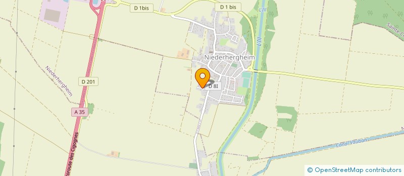 localisation de l'entreprise EARL KELLER  NIEDERHERGHEIM