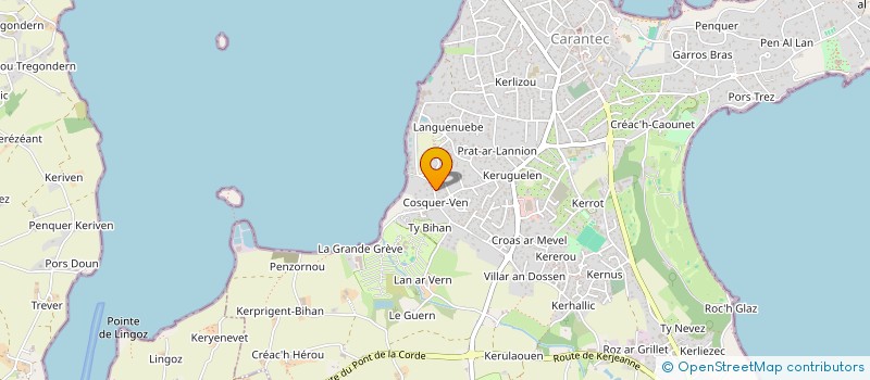 localisation de l'entreprise EARL KER  OSTREA à CARANTEC