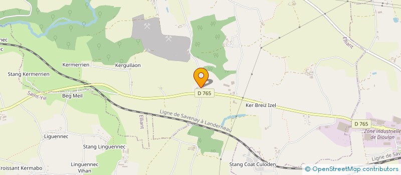 localisation de l'entreprise EARL KERANVEO à ELLIANT