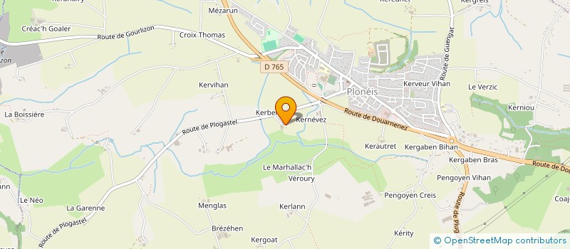 localisation de l'entreprise EARL KERBENNIC à PLONEIS