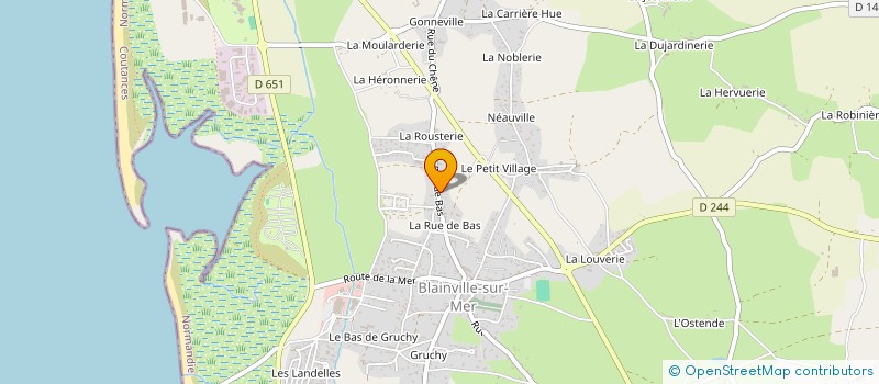 localisation de l'entreprise EARL KERDUAL à BLAINVILLE-SUR-MER