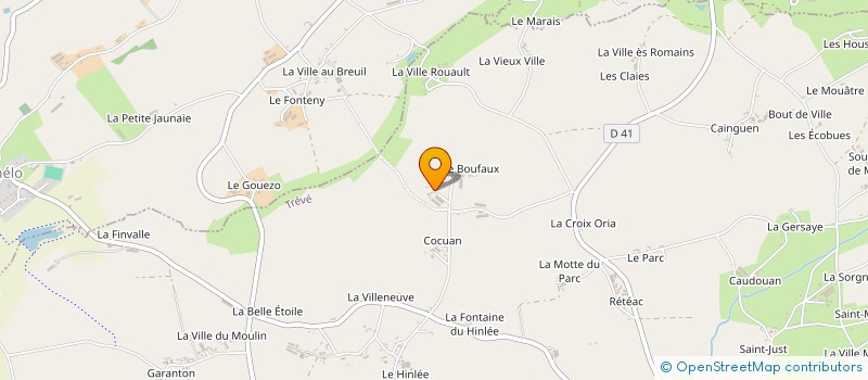 localisation de l'entreprise EARL KERDUDEUX à TREVE