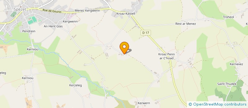 localisation de l'entreprise EARL KEREVEN à SPEZET