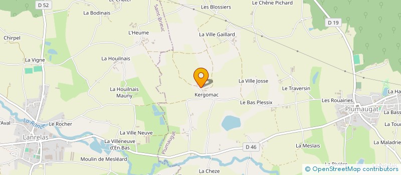 localisation de l'entreprise EARL KERGOMAC à PLUMAUGAT