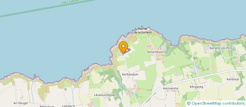 localisation de l'entreprise EARL KERIVEL  POULLAN SUR MER