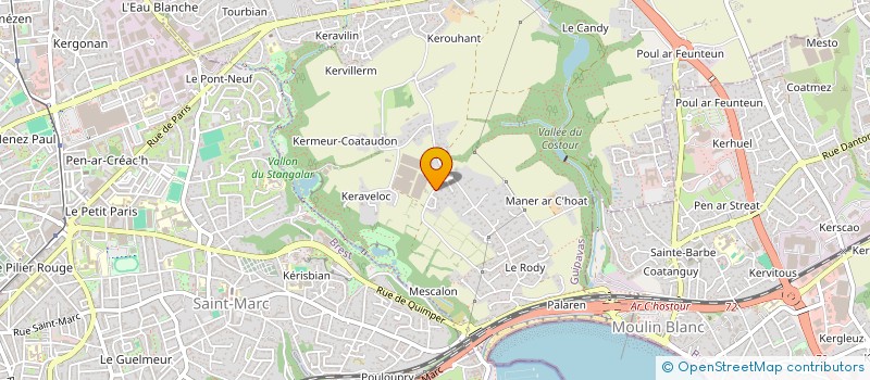 localisation de l'entreprise EARL KERLEROUX à GUIPAVAS