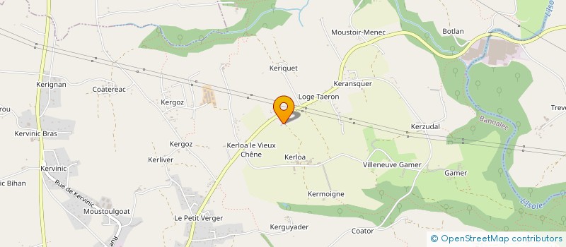 localisation de l'entreprise EARL KERLOA à BANNALEC