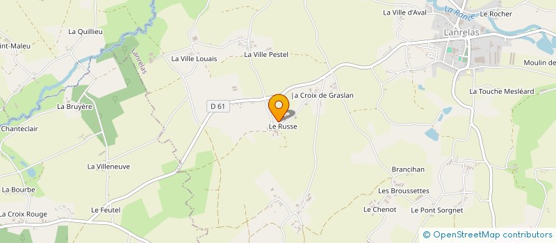 localisation de l'entreprise EARL KERSANTE MICHEL à LANRELAS