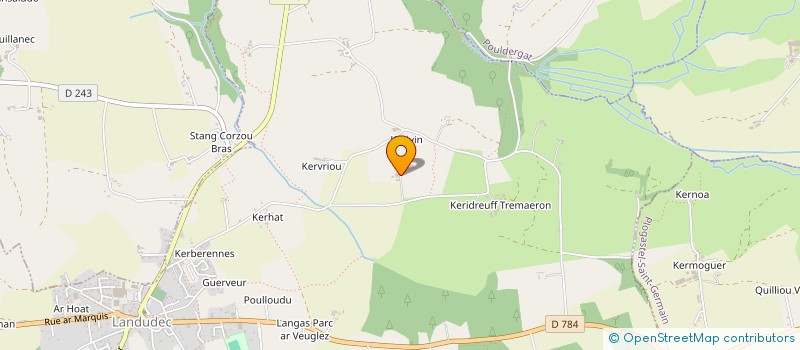 localisation de l'entreprise EARL KERVEILLANT  PLOGASTEL-SAINT-GERMAIN