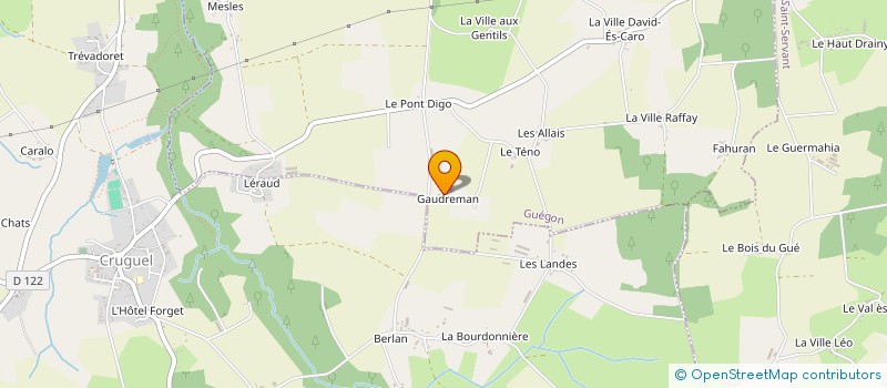 localisation de l'entreprise EARL KERVILLE  GUEGON