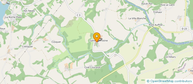 localisation de l'entreprise EARL KREIZ BREIZ à GLOMEL