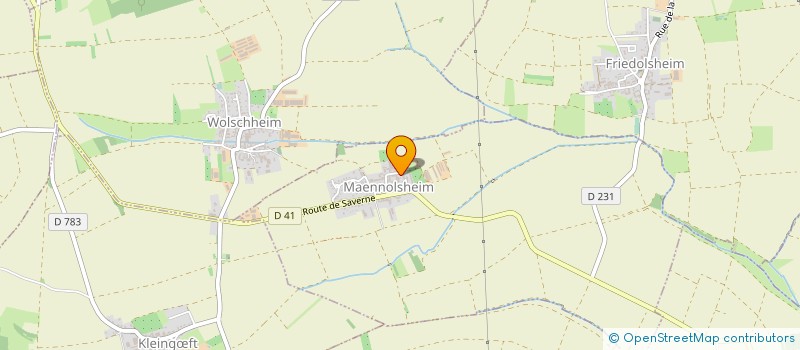 localisation de l'entreprise EARL KUHN  MAENNOLSHEIM