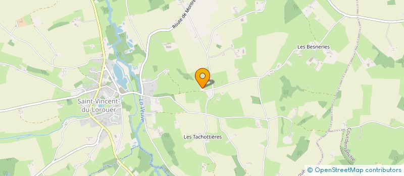 localisation de l'entreprise EARL L'AGNEAU SARTHOIS  PRUILLE L EGUILLE