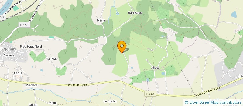 localisation de l'entreprise EARL L'AMANDE à PENNE-D'AGENAIS