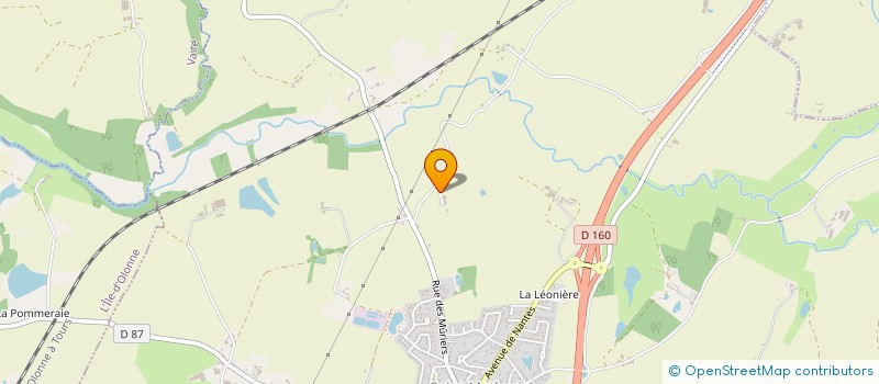 localisation de l'entreprise EARL L ARC EN CIEL  SAINTE-FLAIVE-DES-LOUPS