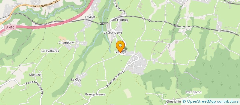 localisation de l'entreprise EARL L'ECHO DES MONTAGNES à LA ROCHE-SUR-FORON