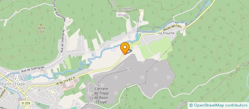 localisation de l'entreprise EARL L'ECURIE DES SAGARDS à RAON-L'ETAPE