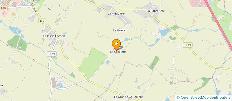 localisation de l'entreprise EARL L'ELEVAGE DE LA GROLIERE à ESSARTS-EN-BOCAGE