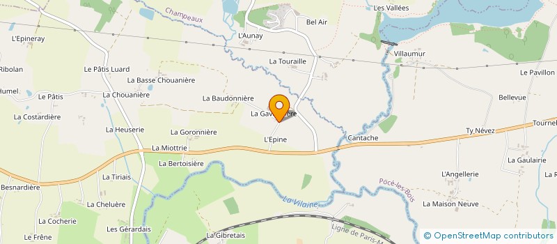 localisation de l'entreprise EARL L EPINE à CHATEAUBOURG