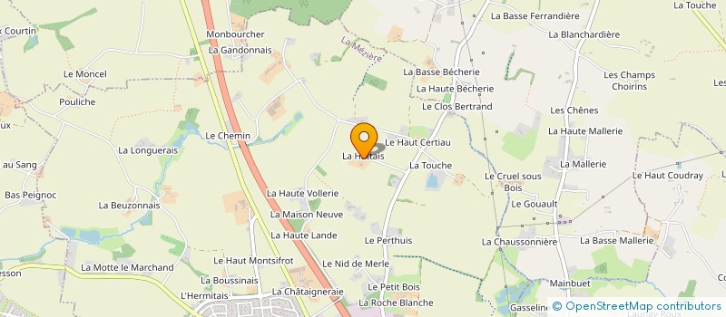 localisation de l'entreprise EARL L'ETABLE CHAROLAISE  LA MEZIERE