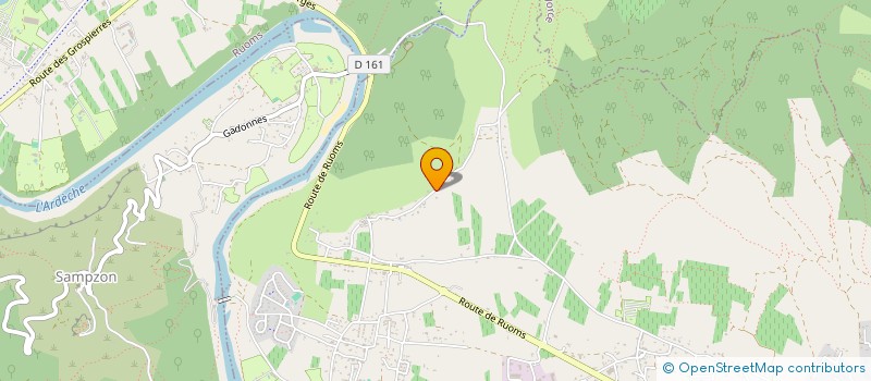 localisation de l'entreprise EARL L'OLIVERAIE DE LA BASTIDE à VALLON-PONT-D'ARC