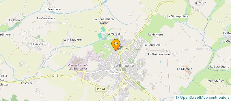 localisation de l'entreprise EARL L'OREE DU BOURG à LE BOUPERE