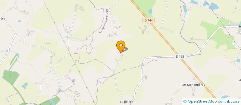 localisation de l'entreprise EARL LA BAILLARGE à LA PETITE-BOISSIERE