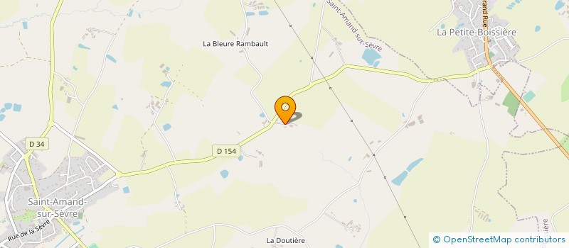 localisation de l'entreprise EARL LA BARANGERIE à SAINT-AMAND-SUR-SEVRE