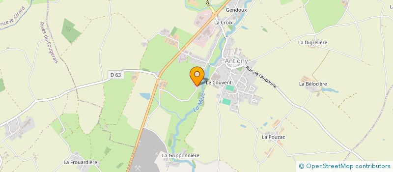 localisation de l'entreprise EARL LA BASSE COUR à ANTIGNY