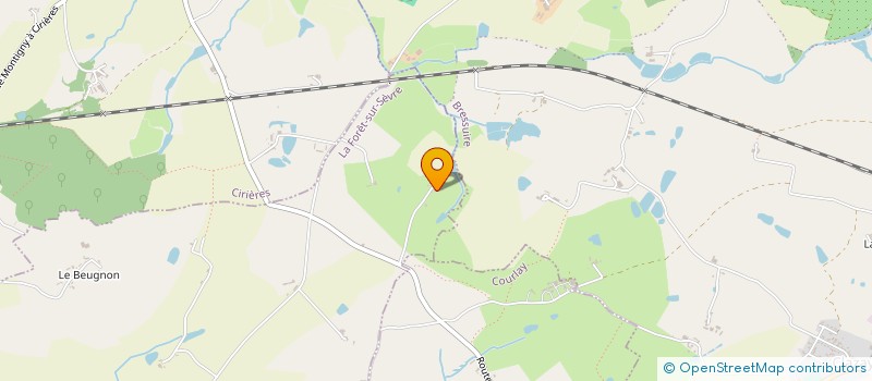 localisation de l'entreprise EARL LA BAZINIERE  LA FORET-SUR-SEVRE